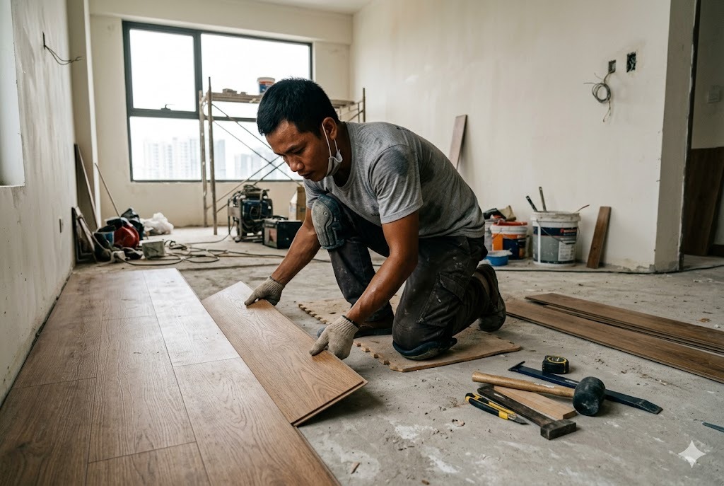Thi công sàn tại Hà Đông Hà Nội
